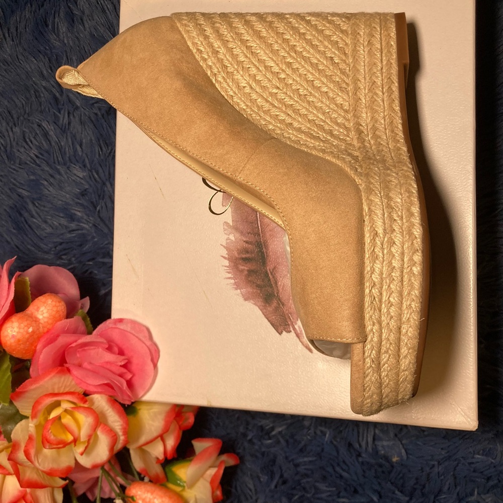 Jessica Simpson Zavadia Ankle-Tie Espadrille Platform Wedge Sandals